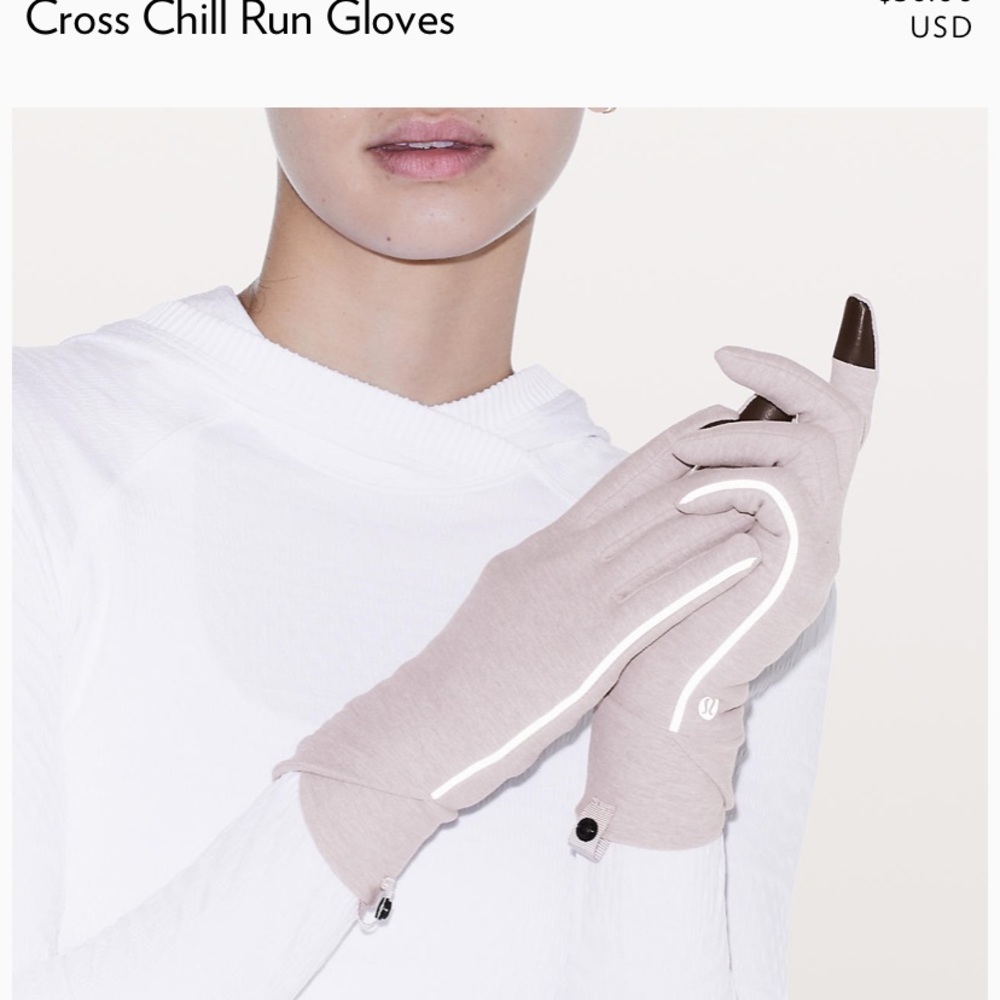 NWT lululemon cross chill run gloves